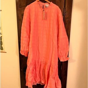 Never fully dressed Pink Gingham Check Midi Dress Curve size 20